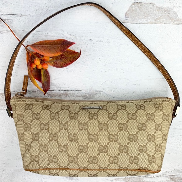 Gucci Handbags - Rare Gucci Pochette GG Monogram Canvas Handbag